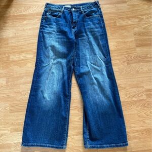 ANTHROPOLOGIE Pilcro wide leg high waisted denim jeans